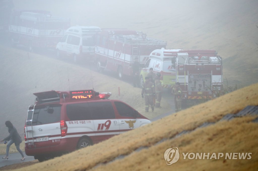 韩国失事客机2名生还者均为乘务员 其余人员全部遇难